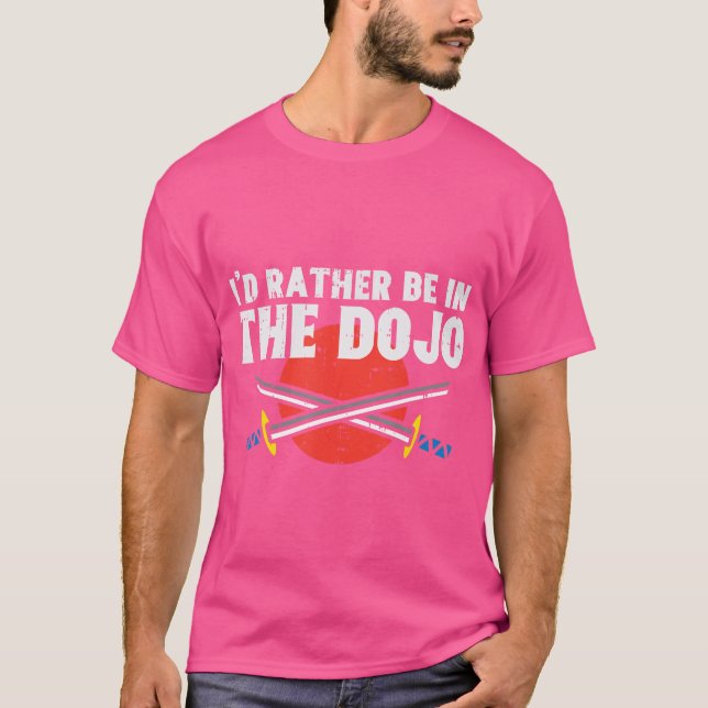 Camiseta Eu Preferencialmente No Dojo Samurai Martial Arts  (Frente)