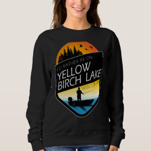 Camiseta Eu Preferencialmente No Lago Birch Amarelo Wiscons