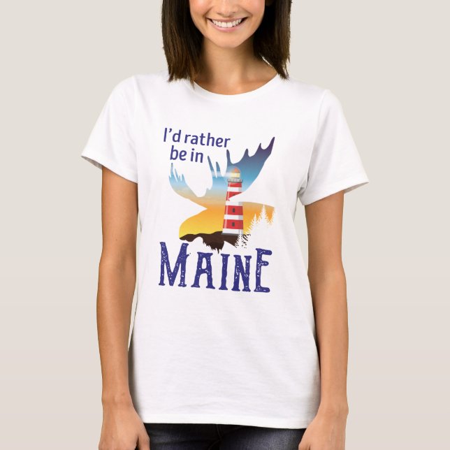 Camiseta Eu Preferencialmente no Maine (Frente)