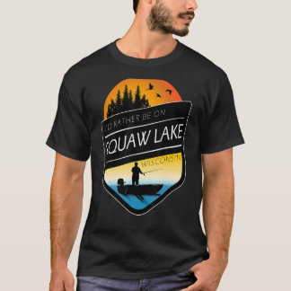 Camiseta Eu Preferencialmente No Squaw Lake Wisconsin Pesca