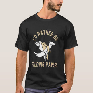 Camiseta Eu PREFERENCIALMENTE O Papel Dobrável Do PAPEL Ori