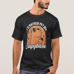 Camiseta Eu Preferencialmente Pet Minha Capybara Rodent Ani