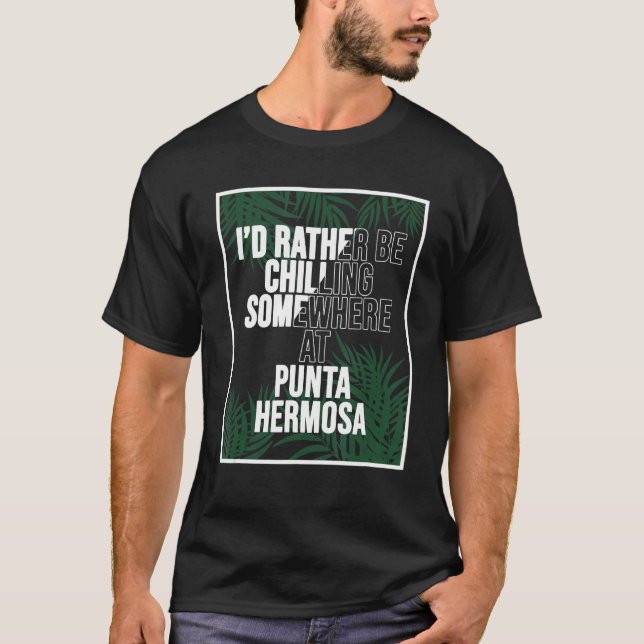 Camiseta Eu Preferencialmente Refrigerindo Em Punta Hermosa (Frente)