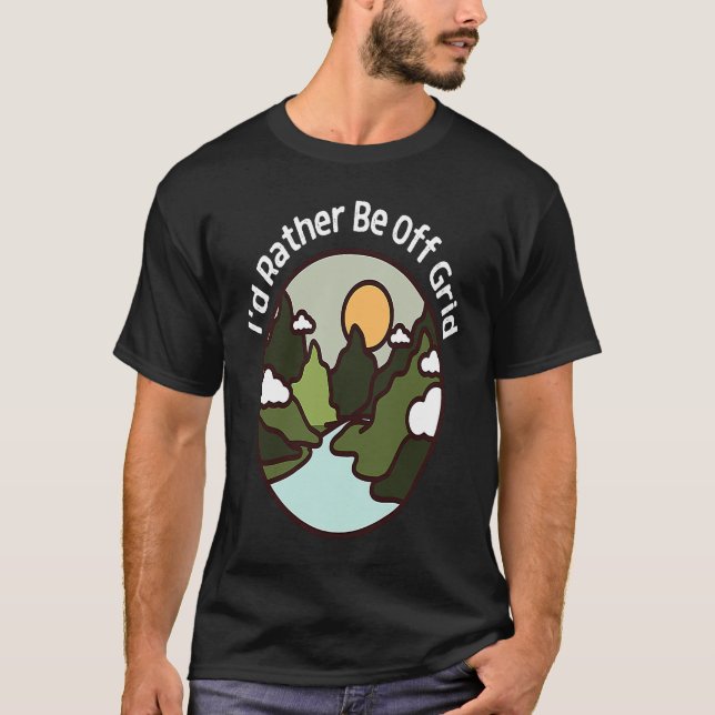 Camiseta Eu Preferencialmente Sair Da Grelha Feliz Camping  (Frente)
