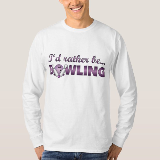 Camiseta Eu preferencialmente ser BOLICHE (Roxo) (Frente)