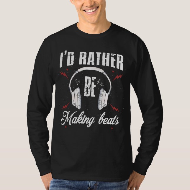 Camiseta Eu Preferencialmente ser Fazer Beats Produtor de M (Frente)