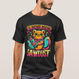 Camiseta Eu Preferencialmente Ser Fazer Sawdust Engraçado d