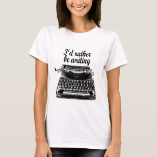 Camiseta Eu preferencialmente seria arte da máquina de