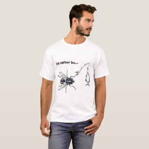 Camiseta Eu preferencialmente seria pesca de mosca