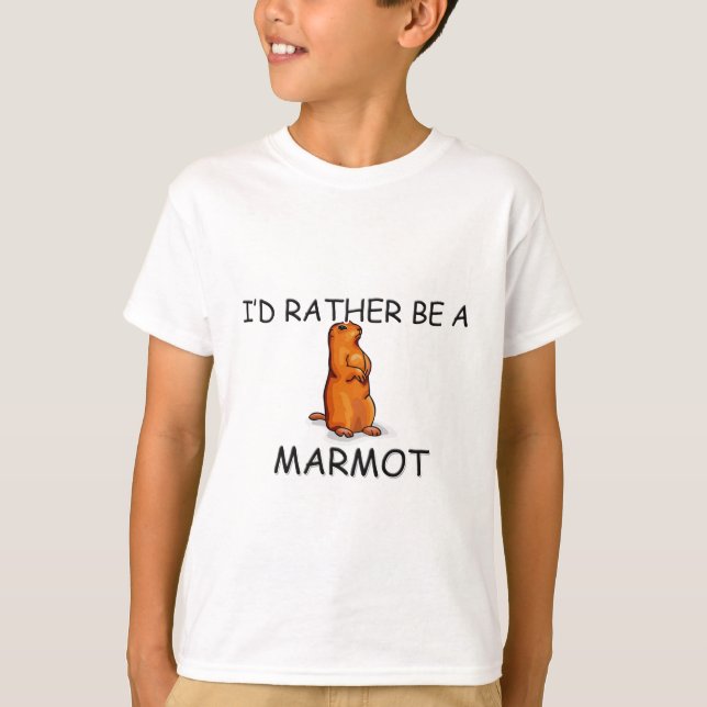 Camiseta Eu preferencialmente seria uma marmota (Frente)