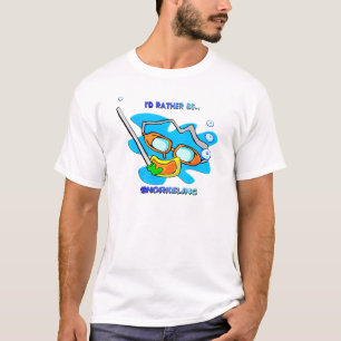 Camiseta Eu preferencialmente Snorkeling