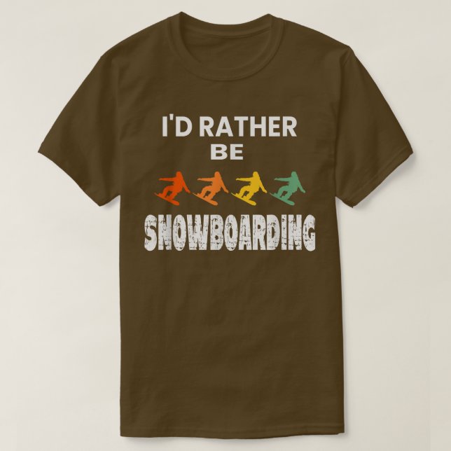 Camiseta Eu Preferencialmente Snowboard Lover Skiing (Frente do Design)