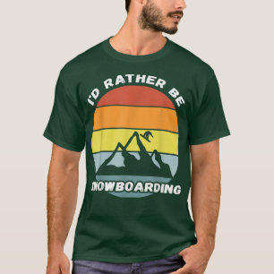 Camiseta Eu Preferencialmente Snowboard Retro Vintage Snowb