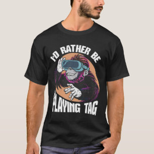 Camiseta Eu Preferencialmente Tocando Etiqueta Jogador De V