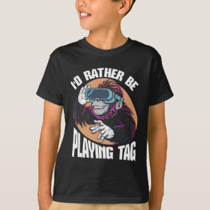 Camiseta Eu Preferencialmente Tocando Etiqueta Jogador De V