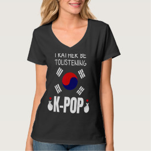 Camiseta Eu Preferencialmente Tolisting Kores do Sul do Pop