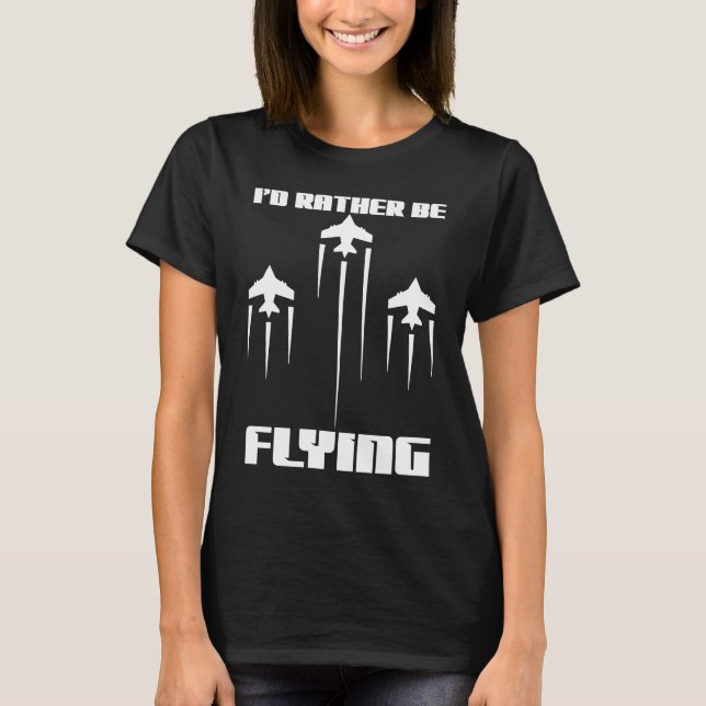 Camiseta Eu Preferencialmente Voando Piloto De Avião Engraç (Frente)