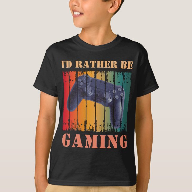 CAMISETA EU PREFERIA ESTAR JOGANDO (Frente)