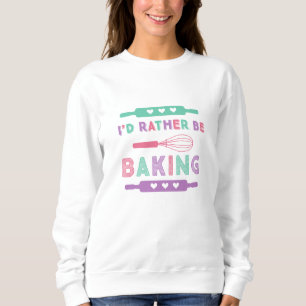 Camiseta Eu Preferiria Estar Assando Rosa Roxo