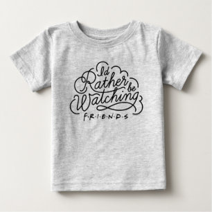 Camiseta Eu Preferiria Estar Assistindo ao Script de FRIEND
