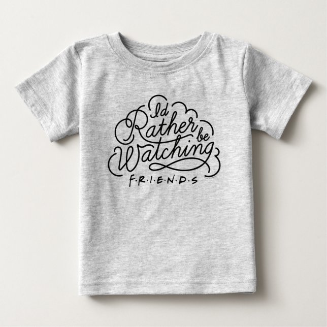 Camiseta Eu Preferiria Estar Assistindo ao Script de FRIEND (Frente)