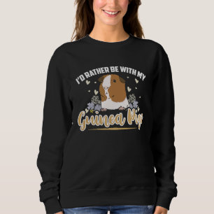 Camiseta eu preferiria estar com meus porquinhos-da-índia  