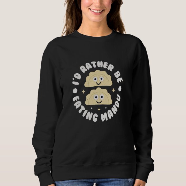 Camiseta Eu Preferiria Estar Comendo Mandu - Mandu de Bolin (Frente)