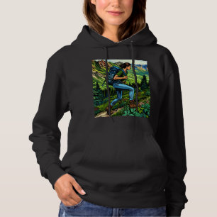 Camiseta Eu Preferiria Estar Fazendo Trilhas Garota na A