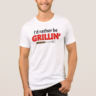 Camiseta Eu Preferiria Estar Grelhando Bifes Grillmaster