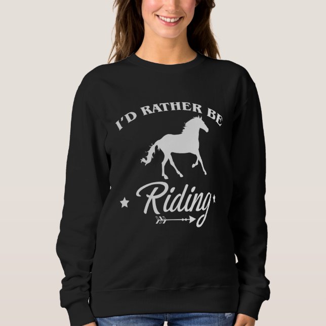 Camiseta Eu Preferiria Estar Montando Ginástica Equestre (Frente)