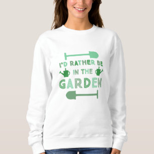Camiseta Eu Preferiria Estar no Jardim Verde