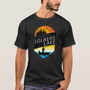 Camiseta Eu Preferiria Estar No Lago Solberg Wisconsin Pesc