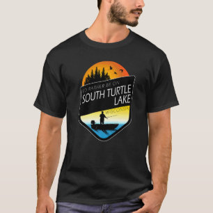 Camiseta Eu Preferiria Estar No Lago South Turtle Wisconsin