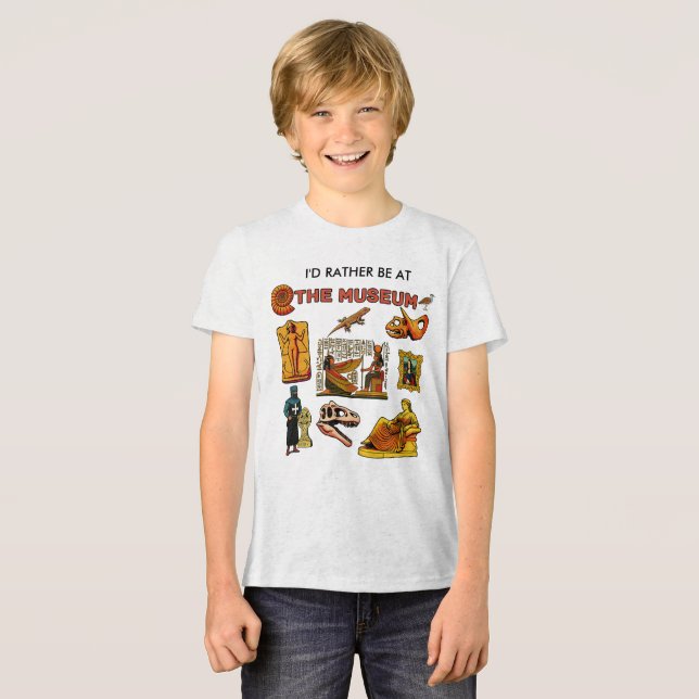 Camiseta Eu Preferiria Estar no Museu (Frente Completa)