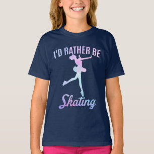 Camiseta Eu Preferiria Estar Patinando