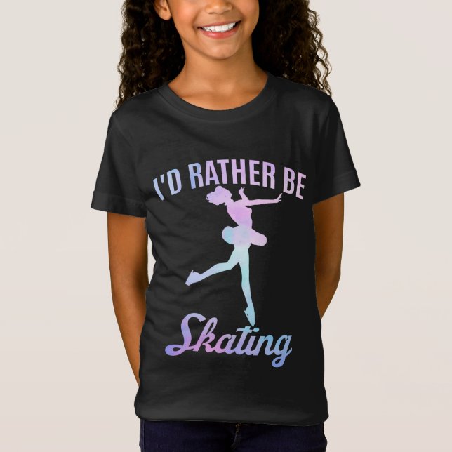 Camiseta Eu Preferiria Estar Patinando (Frente)