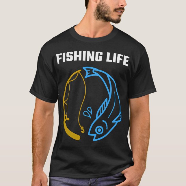 Camiseta Eu Preferiria Estar Pescando (Frente)