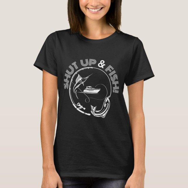 Camiseta Eu Preferiria Estar Pescando (Frente)