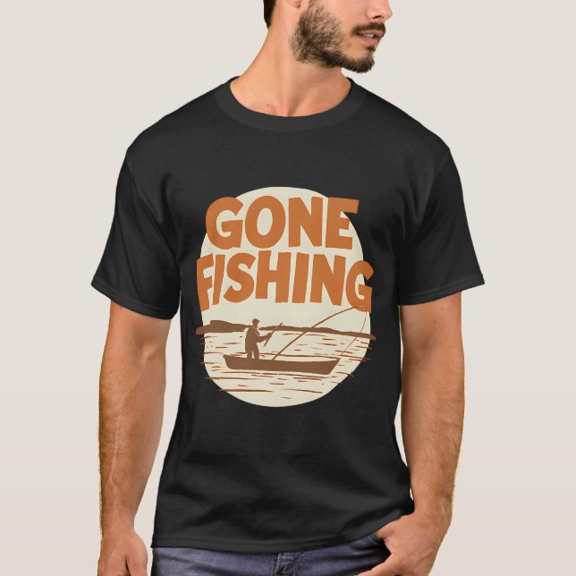 Camiseta Eu Preferiria Estar Pescando (Frente)