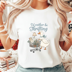 Camiseta Eu Preferiria Estar Procurando Tesouros Goose Vint
