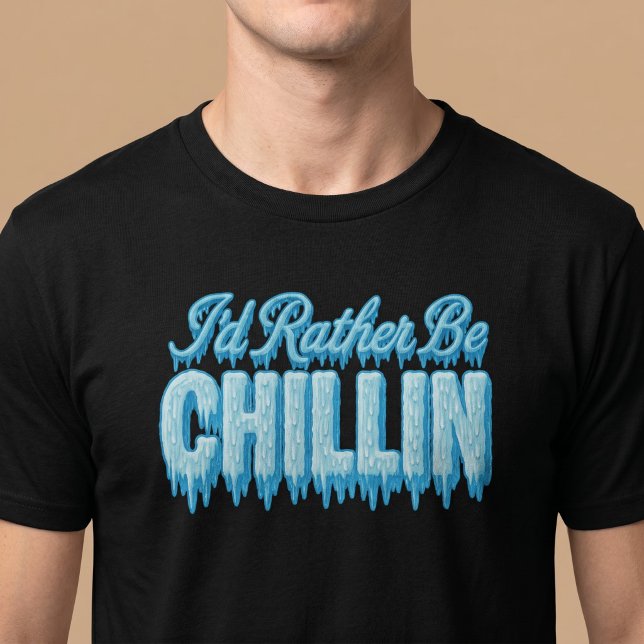 Camiseta Eu Preferiria Estar Relaxando (Criador carregado)