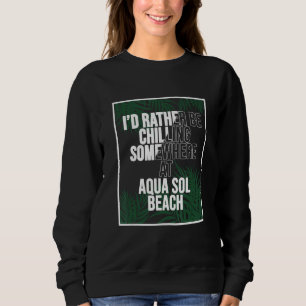 Camiseta Eu Preferiria Estar Relaxando Na Praia Aqua Sol Ja