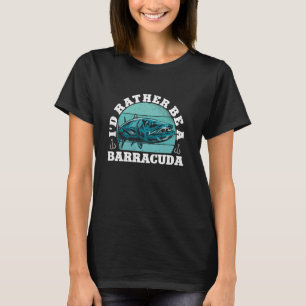 Camiseta Eu Preferiria Ser Um Pescador Esportivo De Barracu