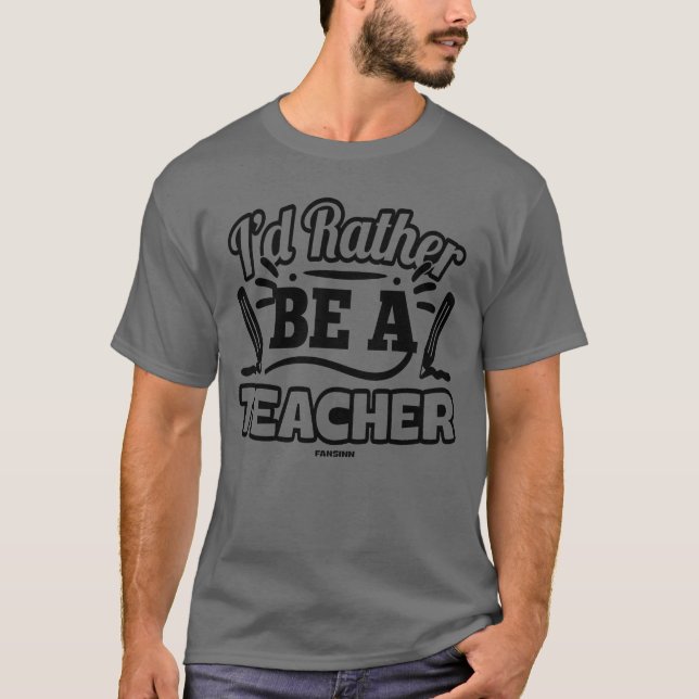 Camiseta Eu Preferiria Ser Uma Aeacher retrô (Frente)