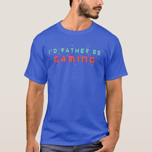 Camiseta Eu Preferiria ser uma garota de jogos (Frente)