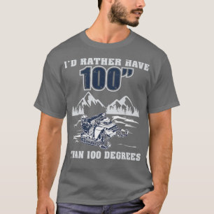 Camiseta Eu Preferiria Ter 100 Trineos Divertidos para Anda