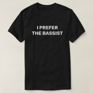 Camiseta Eu Prefiro A Banda De Baixo Guitarra