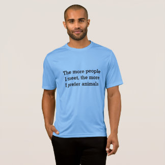 Camiseta Eu Prefiro Animais
