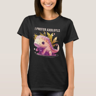 Camiseta Eu Prefiro Axolotes Peixe Ambulante Mexicano Axolo