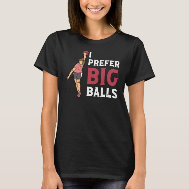 Camiseta Eu Prefiro Bolas Boliche Boliche Lady Humor (Frente)
